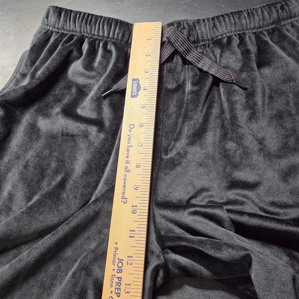 True Religion Sleepwear Mens Medium Black Good Velour Lounge Pants Pajamas